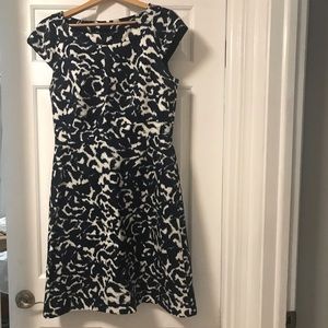 Alex Marie navy fit and flare dress